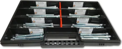 Produktbild von 80 tlg Zylinderschrauben Sortiment M6 // 65mm-100mm Schrauben Set Schraubenbox DIN 912/ISO4762 Bolzen Vollgewindeschrauben Maschinenschrauben Gewindeschrauben Zylinderkopfschrauben