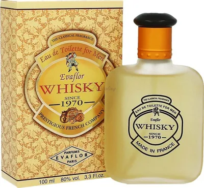 Immagine prodotto di Evaflor Whisky For Men - Eau de Toilette profumata da uomo 100ml - Fragranza intensa e rinfrescante per uso quotidiano