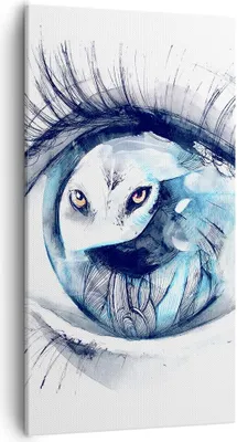 Produktbild von Bild auf Leinwand - Leinwandbild - Wildnis fantasie Augapfel illustration - 55x100cm - Wand Bild - Wanddeko - Leinwanddruck - Bilder - Kunstdruck - Leinwand bilder - Wandkunst - PA55x100-3098