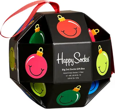 Produktbild von Happy Socks Bauble Gift Box (1-pack), kerstballen in een kerstbal