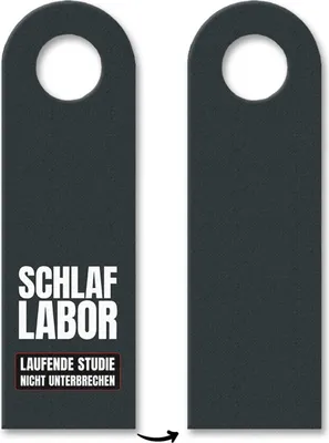 Produktbild von 3x Schlaflabor Türhänger Türhänger Türanhänger Türschild