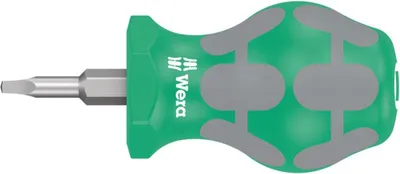 Produktbild von Wera 368 Stubby Schraubendreher für Innen-Vierkantschrauben Grün/Grau