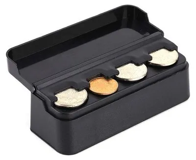 Imagen del producto de Contenedor para dinero para automóvil - Compacto - Fácil de instalar - Ideal para viajes - Caja fuerte para dinero - Metal