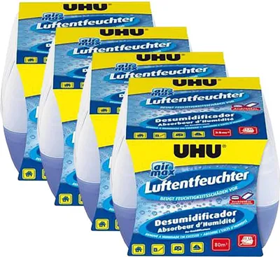 Produktbild von 4x UHU 47090 Luftentfeuchter Original 1000 g