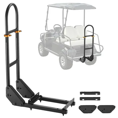 Zdjęcie produktu dla Uchwyt Do Wózka Golfowego Vevor Regulowany 450X235X905 Mm Stalowy Czarny