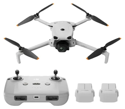 Produktbild von DJI Lito 1 Fly More Combo, 4 Rotoren, 48 MP, 3840 x 2160 Pixel, 20000 m, 2590 mAh, Grau