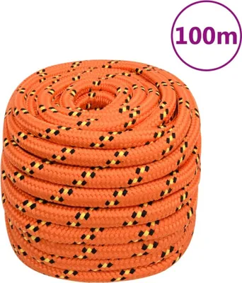 Produktbild von The Living Store Bootsseil Orange 20 mm 100 m Polypropylen