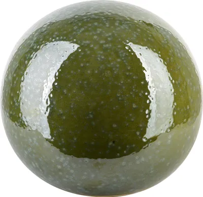 Image de Boule décorative en céramique Saggio SAGGIO 8 x 14,5 x 14,5 cm, verte, 1 pièce