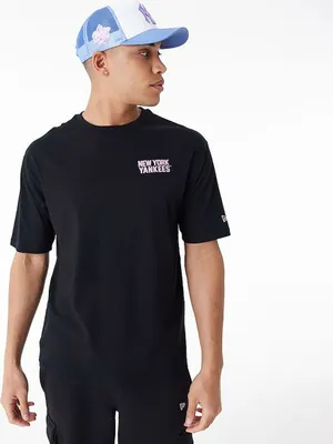 Produktbild von Herren Kurzarm-T-Shirt New Era WORDMARK OS TEE NEYYAN 60435524 Schwarz - L