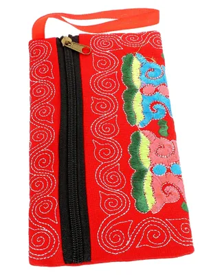 Produktbild von Handtasche mit Handyfach und Geldbörse im Retro-Stil