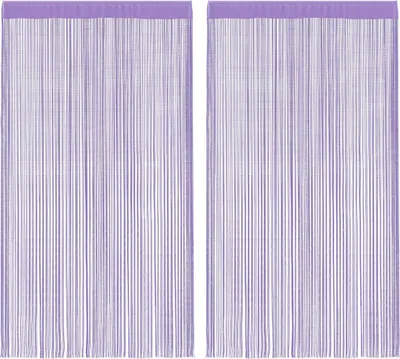 Produktbild von vidaXL Fadenvorhänge 2 Stk. Lila 100x250 cm