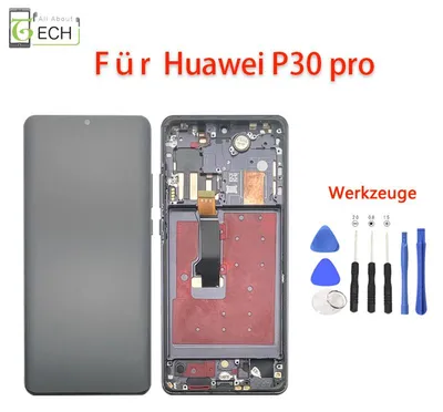 Produktbild von Für Huawei P30 Pro Display LCD (OLED) mit Rahmen Touch Screen Bildschirm Schwarz