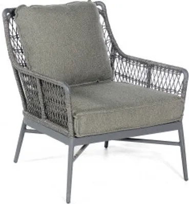 Produktbild von Sonnenpartner Retro Loungesessel Gartensessel Alu mit PE-Bespannung light coal