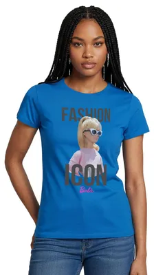 Produktbild von Spreadshirt Barbie Fashion Icon Frauen T-Shirt, XL, Royalblau