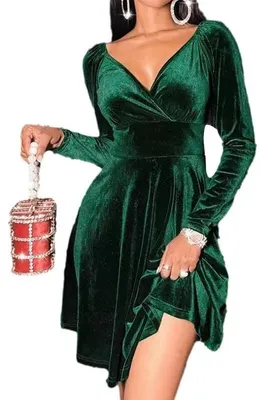Productafbeelding van Langsleeve Cocktailjurk voor Vrouwen, Elegante Avondjurk