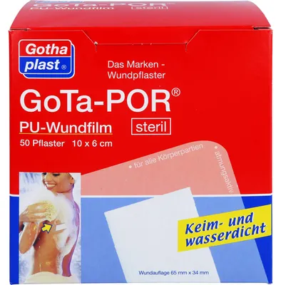 Produktbild von Gota-POR PolyurethanWundfilm 10x6cm steril, 50 St PFL
