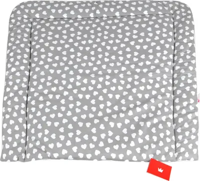 Produktbild von BABYLUX Wickelauflage Baby Wickeltisch Wickelunterlage 80x70 cm 95 - Herzen Grau