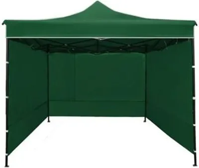 Produktbild von Ekspand | Partyzelt 3x3m - Grün - Faltbar - Wetterfest - Ideal für Garten-Events und Feiern