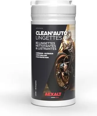 Image de Lignettes nettoyantes et lustrantes, 80 lingettes, Cleanauto lignettes - AEXALT - LA126