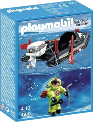 Image de PLAYMOBIL 4910 Petit bateau avec plongeur