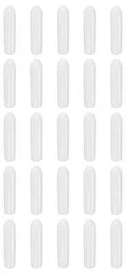 Gummistopfen 100 Stück, 3 mm ID, flexibel, weiß