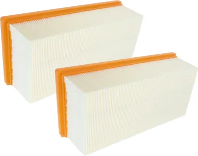 Produktbild von vhbw 2x Flachfaltenfilter Ersatz für Kärcher 6.904-284.0 für Industriestaubsauger Nass-/Trockensauger Staubsauger