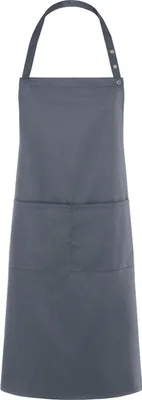 Zdjęcie produktu dla Karlowsky fartuch na śliniak TENERIFFA 75 x 95 cm unisex mieszanka poliestru i bawełny łatwa w praniu antracyt