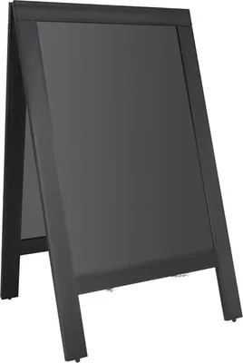 Obrázok produktu pre Reklamný panel na chodník Olympia, čierny drevený rám, 700x1200 mm