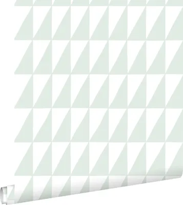 Obrázek produktu pro ESTAhome tapety grafické trojúhelníky mátově zelené 53 cm x 10,05 m