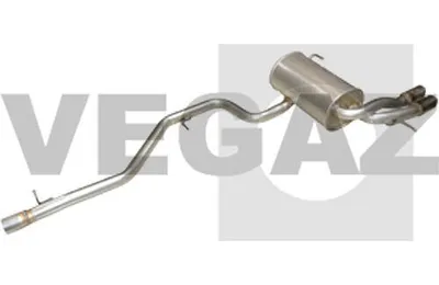 Produktbild von VEGAZ VS-505 Endschalldämpfer für VW TIGUAN (5N) Auspuff