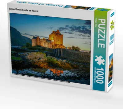 Produktbild von CALVENDO Puzzle Eilean Donan Castle am Abend | 1000 Teile Lege-Größe 64x48cm Foto-Puzzle für glückliche Stunden