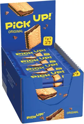 Produktbild von Pick Up Choco Butterkeks mit Schokolade Großpackung 24 x 28g