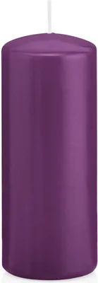Produktbild von 24 Stumpen Kerzen Brombeer 15 x 4,8 cm (H x D) deutsche Marken Kerzen aus 100% Paraffin Wachs in er RAL Kerzen Qualität