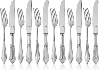 Immagine prodotto di WMF Fächer Dessertbesteck-Set, 12-teilig, Cromargan protect® 3201112830 4000530712714