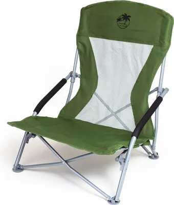 Zdjęcie produktu dla Składane krzesło turystyczne, wędkarskie, plażowe, kempingowe, obciążenie do 150 kg, zielone