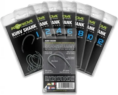 Produktbild von Korda Kurv Shank Karpfenhaken, Größe:6