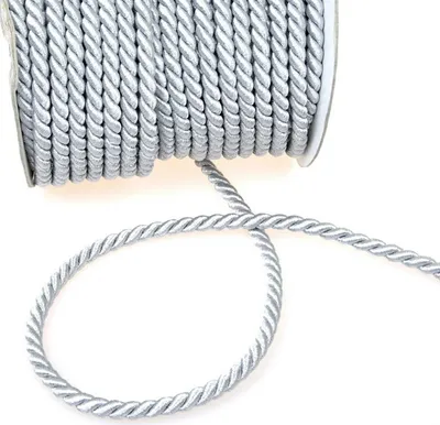Produktbild von Acetatkordel - Lurexkordel - silber - 8 mm - 25 m - 6001 2355