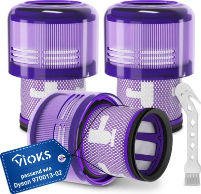 Produktbild von 3x HEPA-Filter passend wie Dyson 970013-02 + 1x Reinigungsbürste für Staubsauger