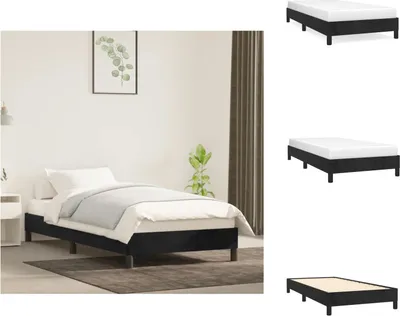 Productafbeelding van vidaXL Bedframe zwart, 90x200 cm, fluweel - Bedden & Bedframes