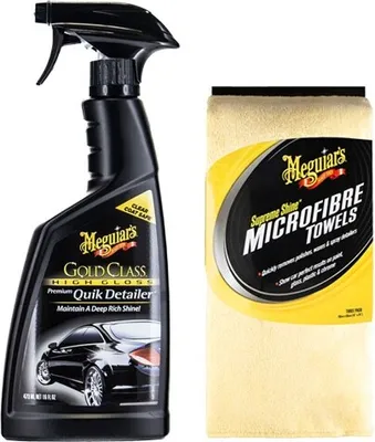Produktbild von Meguiar's® Gold Class™ Quik Detailer® + Meguiar's® Supreme Shine™ Microfibre Handtuch