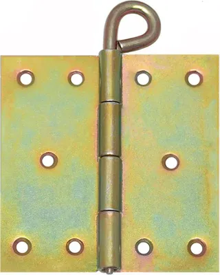 Produktbild von 10 Kulissenscharniere Scharniere Türscharniere 100 x 100x2 Türband lose Stift Gelb Verzinkt