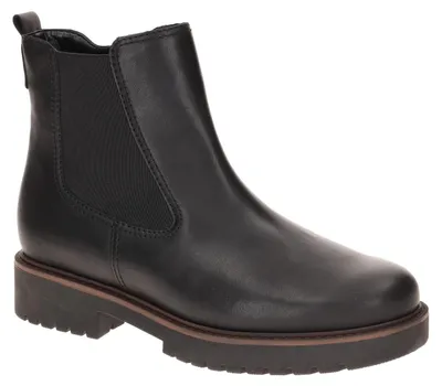 Produktbild von Gabor Damen Stiefeletten 8025 Chelsea Boots schwarz, Reißverschluss, 1,5cm Blockabsatz, K-Weite