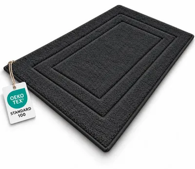 Immagine prodotto di Tappetino da bagno in spugna 700 g/m²  50 x 80 cm Nero