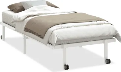 Obrázek produktu pro vidaXL Rám postele bez matrace Skládací bílý 90x190 cm ocelový