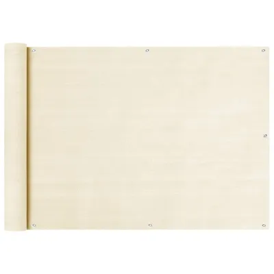 Obrázek produktu pro Balkonová zástěna krémová 75 x 300 cm HDPE