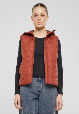 Obrázek produktu pro Dámská vesta Urban Classics Ladies Super Light Puffer Vest darkrust - L