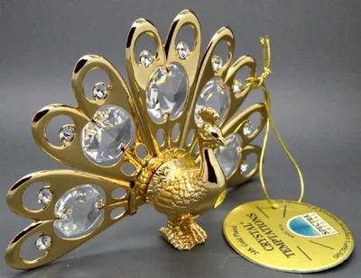 Zdjęcie produktu dla CRYSTAL TEMPTATIONS - Mały Paw 4011 Kryształ Swarovskiego pozłacany 24k 100 x 60mm