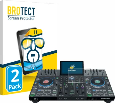Produktbild von 2x Für Denon DJ Prime 4+ Schutzfolie BROTECT Displayschutz Display Schutz Folie Klar Transparent