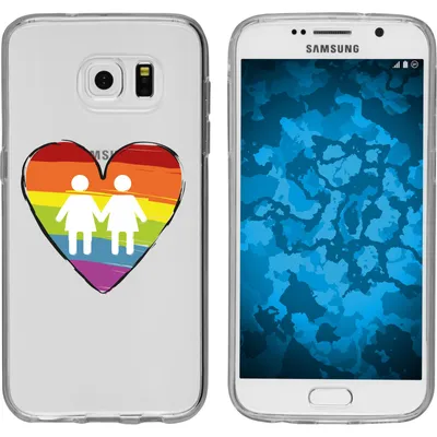 Produktbild von PhoneNatic Case kompatibel mit Samsung Galaxy S7 Silikon-Hülle pride Frauen M4
