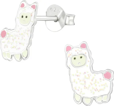Produktbild von Kinder Ohrringe Ohrstecker 925 Sterling Silber mit Alpaka